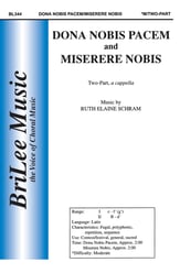 Dona Nobis Pacem/Miserere Nobis Two-Part choral sheet music cover